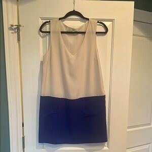 Elegant Two-Tone Sleeveless Dress